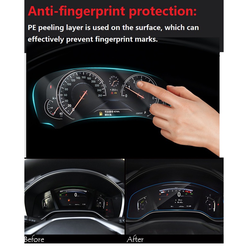 1 Bộ Phim Dán Bảo Vệ Màn Hình Điều Khiển Xe Hơi Honda CR-V CRV 2017-2021