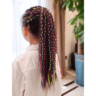 Dây tết tóc nhiều màu, bện tóc bohemian