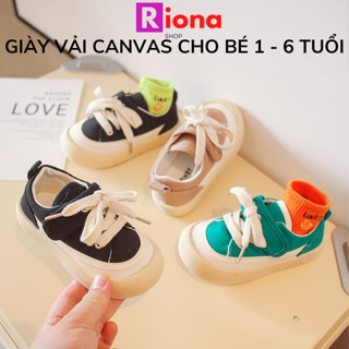 Giày vải cho bé canvas thể thao bé trai gái trẻ em Hàn Quốc giầy bata 1