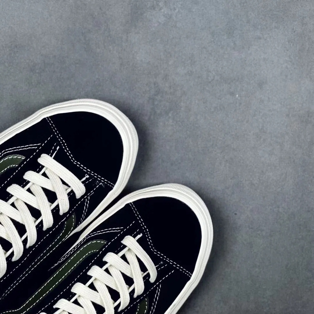 Ready vans vaultogstyle 36 retro đen và trắng quanzhilong đầu ngắn giới hạn giày trượt ván thấp trên cùng giày vải