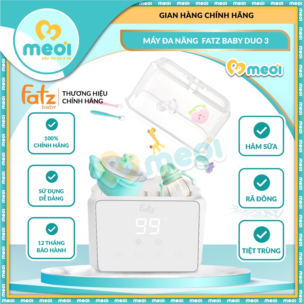 MÁY HÂM SỮA ,RÃ ĐÔNG,TIỆT TRÙNG DUO 3 FATZ BABY - FB3093VN - CHÍNH HÃNG