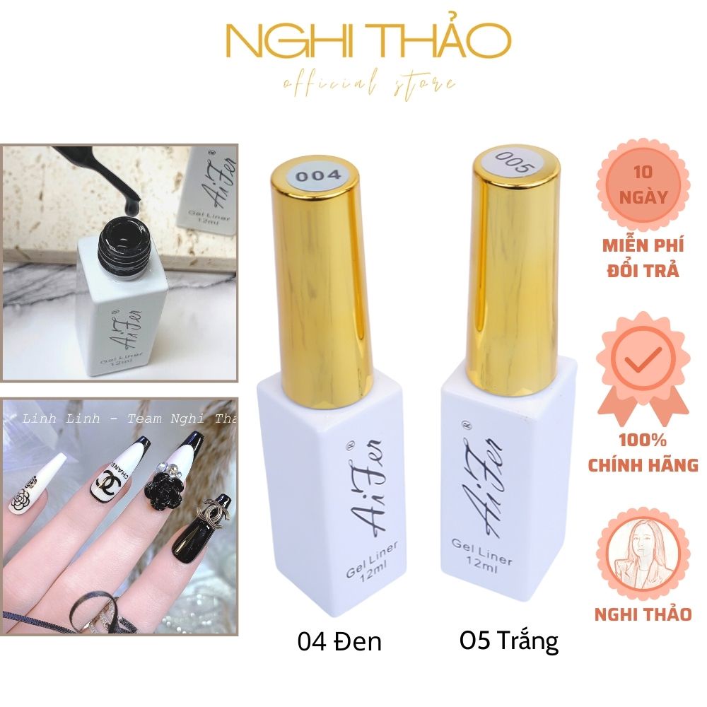 Sơn gel cọ nét nail NGHI THẢO , gel vẽ nét 12ml