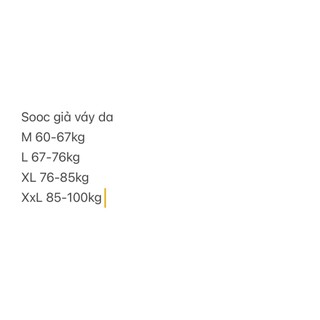Chân váy da Bigsize khoá kéo (60-100Kg)