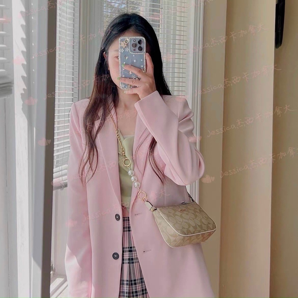 Túi đeo vai Coach dáng thuyền full hộp bill hãng