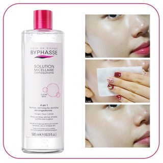 Nước Tẩy trang Byphasse Solution Micellaire Face 500ml (Nắp hồng)
