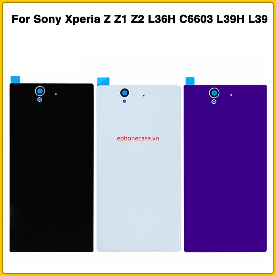 Nắp Đậy Pin Thay Thế Cho Điện Thoại Sony Xperia Z Z1 Z2 L36H C6603 L39H L39 L50w D6502 Ốp