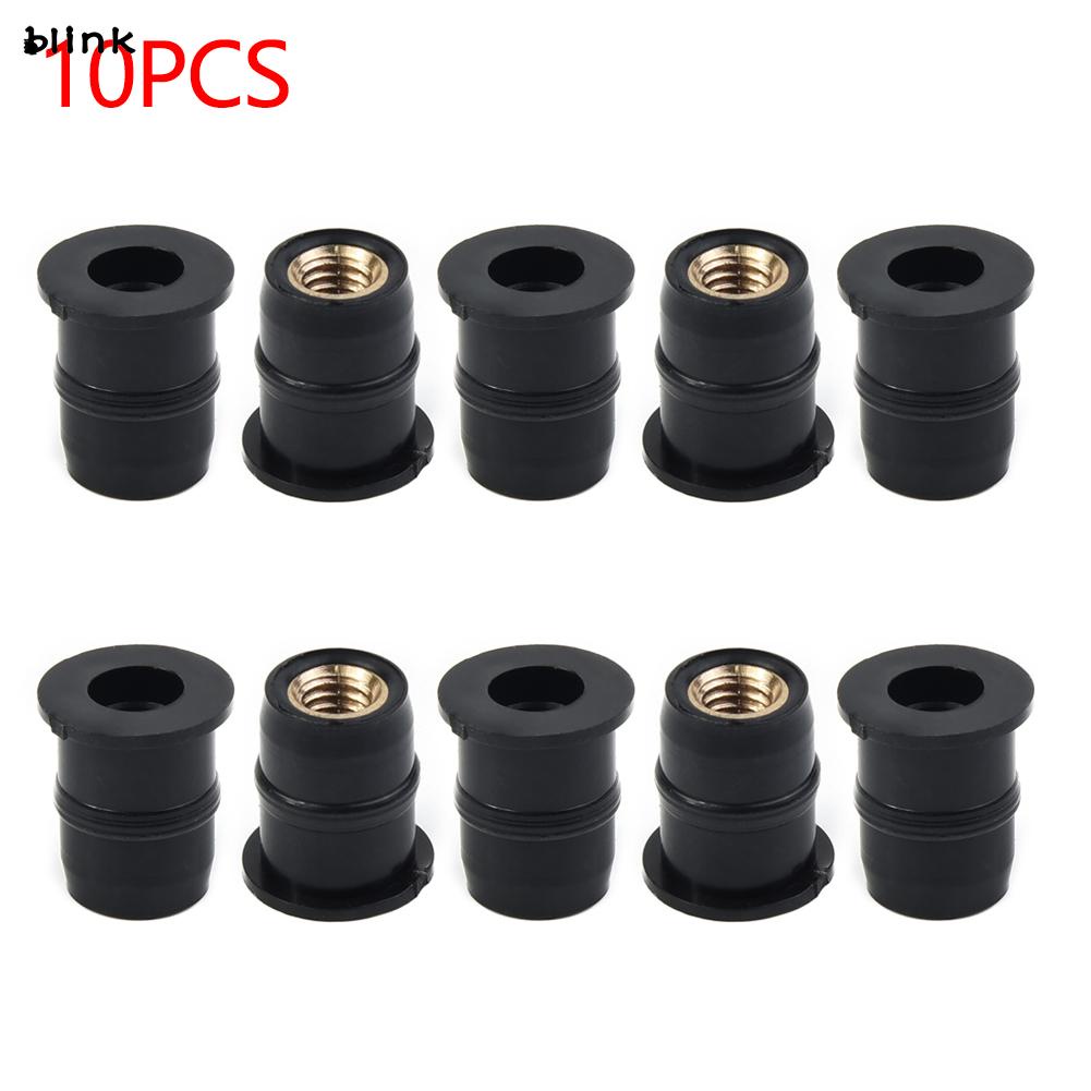 Set 10 Bu Lông M5 5mm Bằng Cao Su Cho Kính Chắn Gió Xe Máy