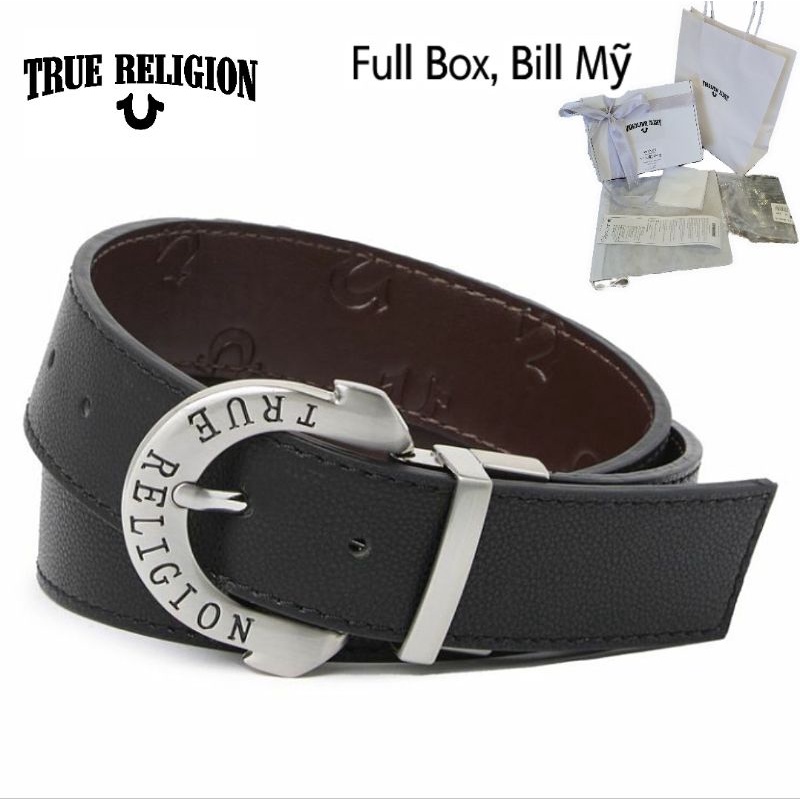Thắt lưng da nam True Religion Ông Địa 2 in 1chính hãng nhập Mỹ