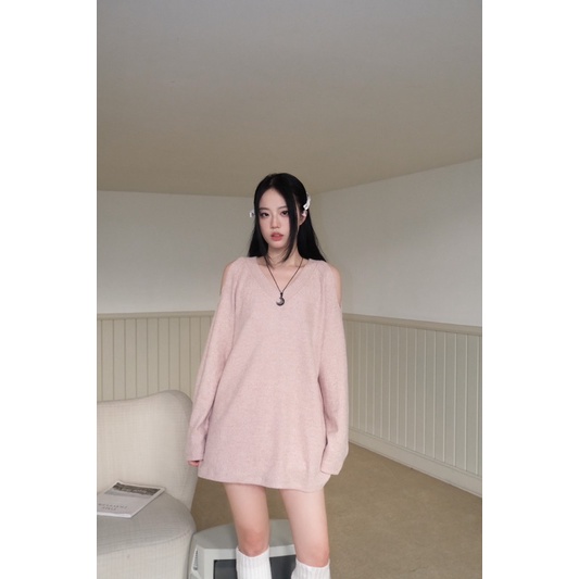 Áo váy khoét vai OHOH