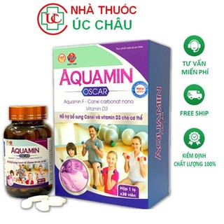 Viên uống bổ sung canxi, bổ sung vitamin D3 Aquamin oscar Hộp 30 viên