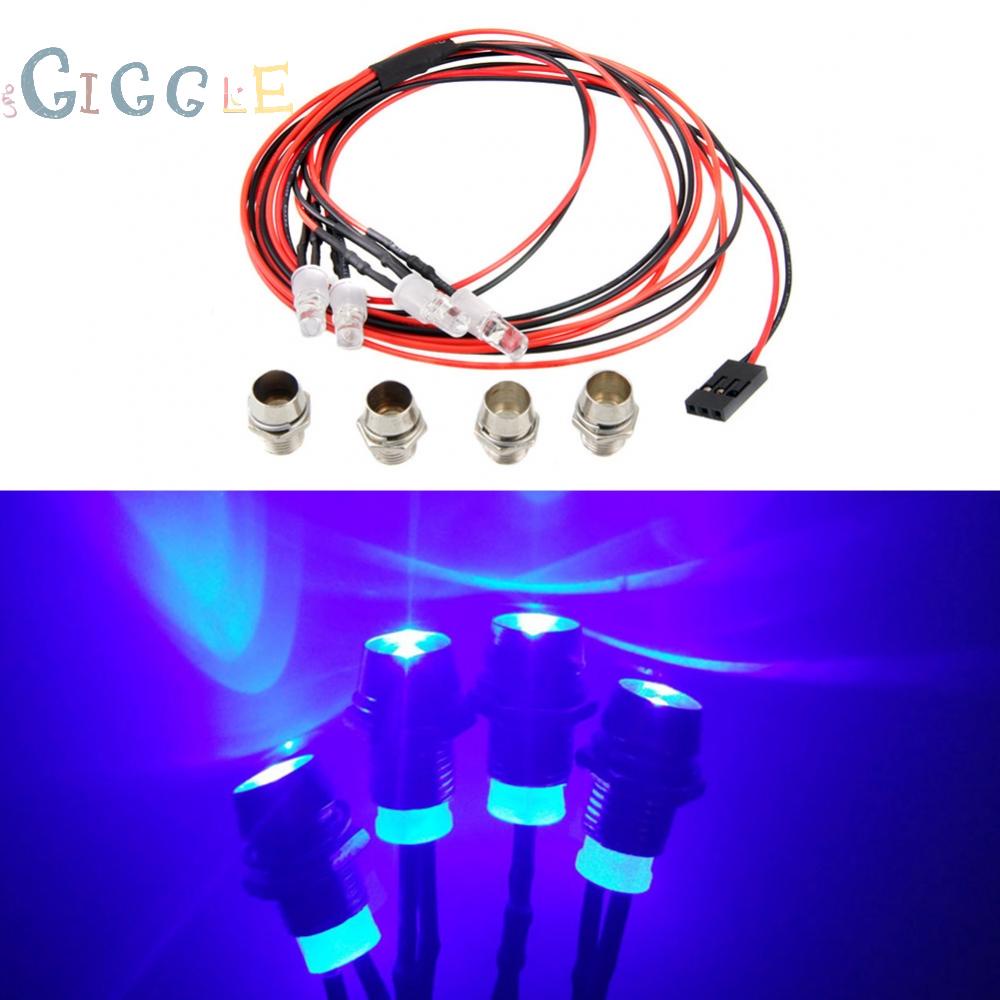 【GIGGLE】Upgrade LED-Lights Fit RC Model Car White Headlamps Headlights Rear Red Light