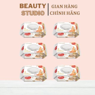 Combo 6 gói khăn ướt Huggies bơ hạt mỡ (72 miếng/gói)