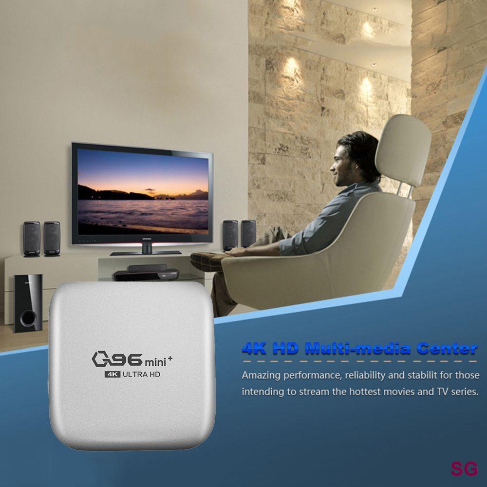 Đầu TV Box Q96 Mini Plus4K H.265 2.4G WIFI S905L 8 + 128GB ChấT LượNg Cao KèM Phụ KiệN
