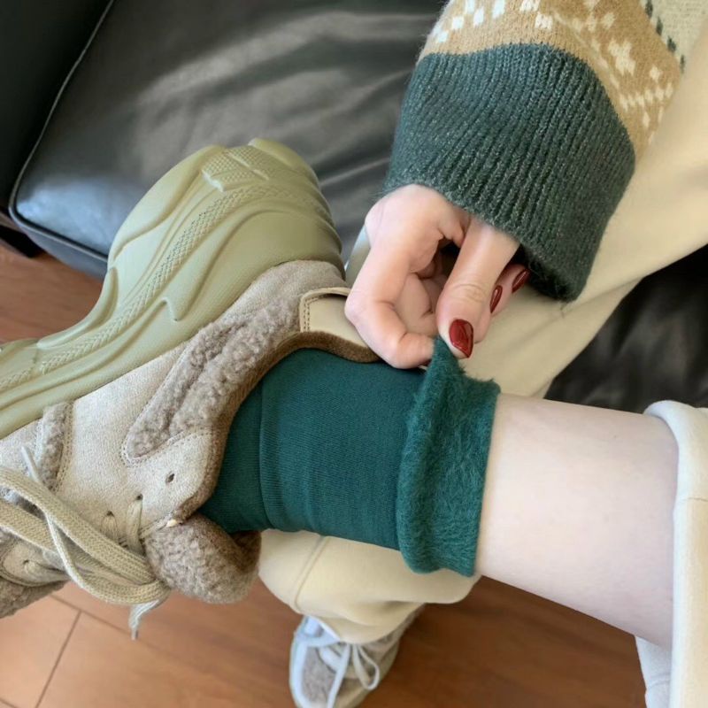 Hộp 5 Đôi Tất Lót Lông Hàn Quốc Siêu Ấm Cho Nữ A.QUYET