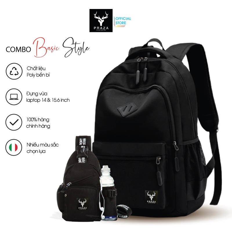 Bộ Balo Cá Tính &amp; Túi Đeo Tiện Ích PRAZA BL177DC108