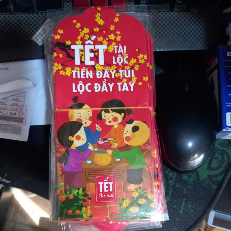 Tập 6c phong bì lì xì Tết loại đẹp, nét căng