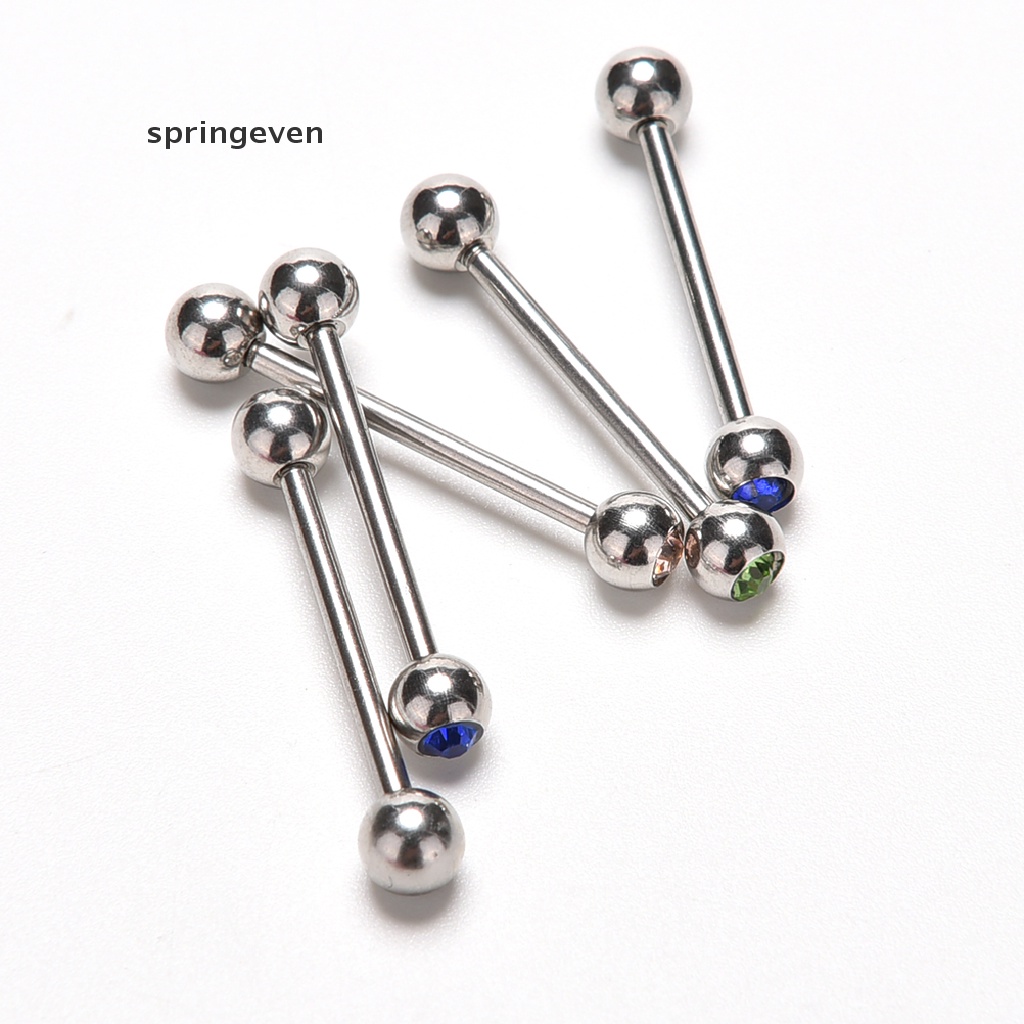 Set 5 Khuyên Lưỡi Bằng Thép Không Gỉ Cá Tính