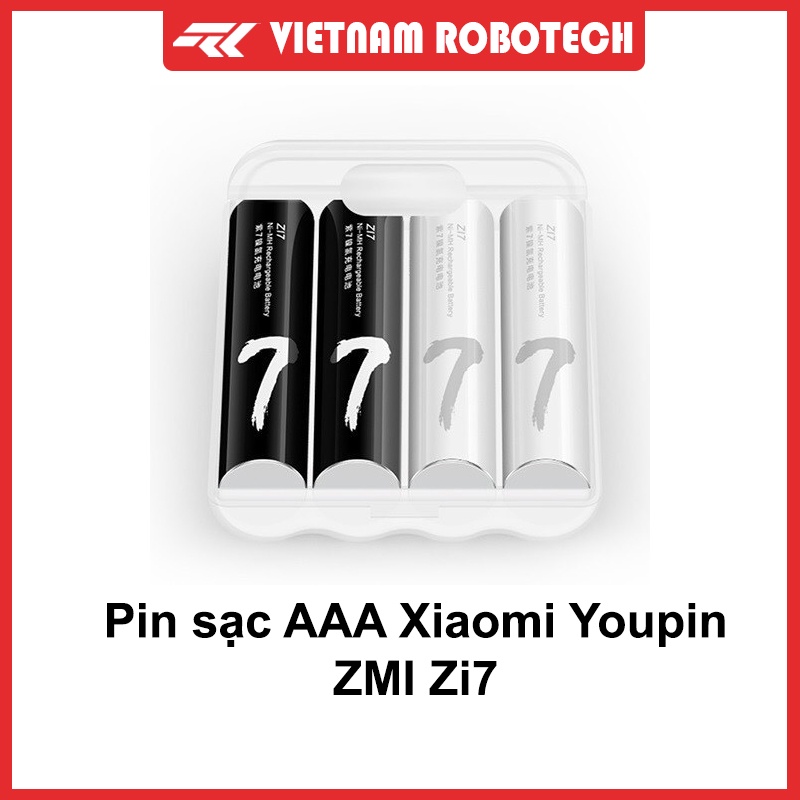Pin sạc Xiaomi Youpin ZMI Zi7 AAA711 sạc được nhiều lần, Pin sạc chính hãng - VIETNAM ROBOTECH