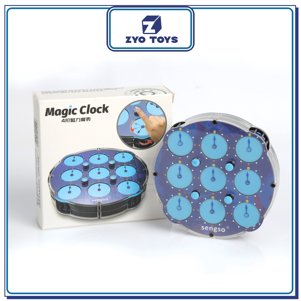 Rubik Clock sengso Magnetic - Đồng Hồ Nam Châm SengSo Rubik Biến Thể - Đồ Chơi Trí Tuệ- Zyo Rubik