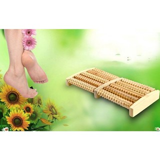 Bàn lăn chân gỗ 5 hàng