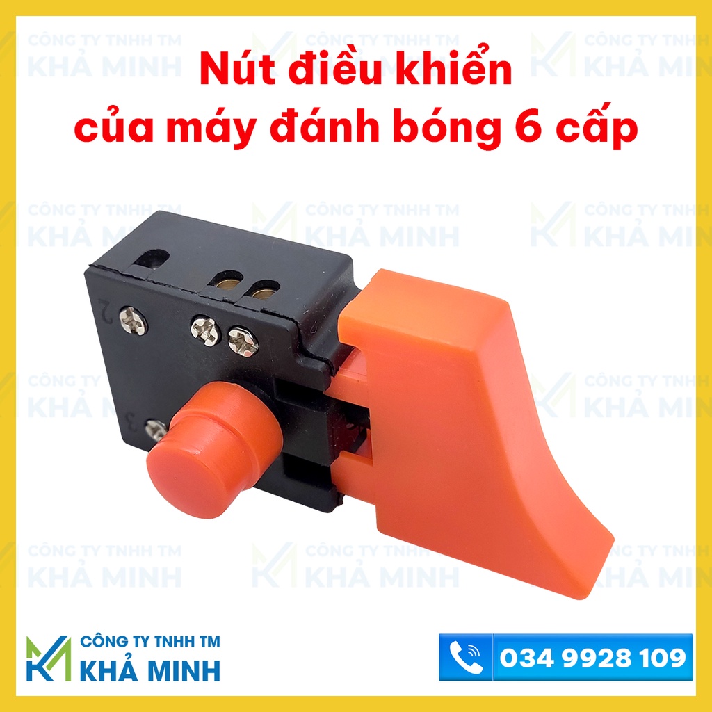 Công tắc và bộ điều chỉnh số của máy đánh bóng 6 cấp