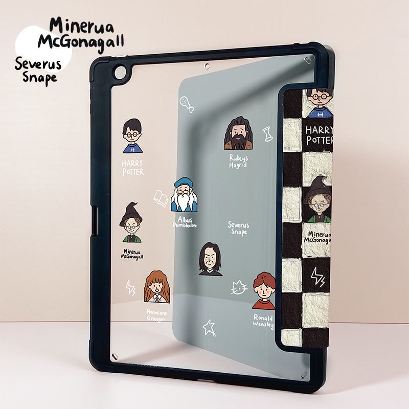 Ốp Máy Tính Bảng Bằng TPU Acrylic Có Ngăn Đựng Bút Cho Gen7 / 8 / 9 iPad 10.5 Air3 / iPad 9.7gen5-6 / iPad Pro11 2020 / 2021 air4 / 5 Giá Đỡ