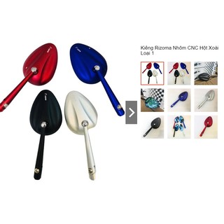 Kiếng rizoma nhôm cnc hột xoài - phụ kiện