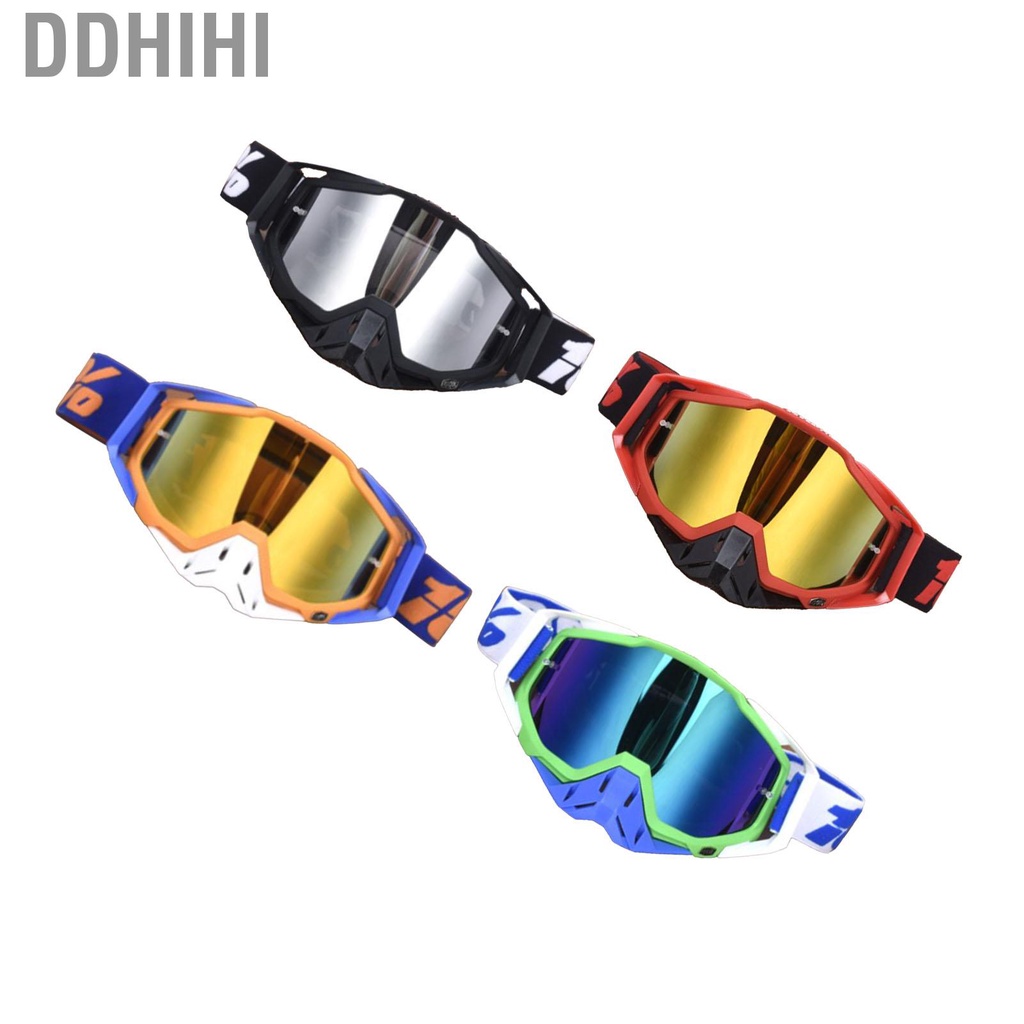 Ddhihi Motorcycle Riding Glasses Windproof Sports Cycling Ski Goggles Anti UV Outdoor Bike Off Road