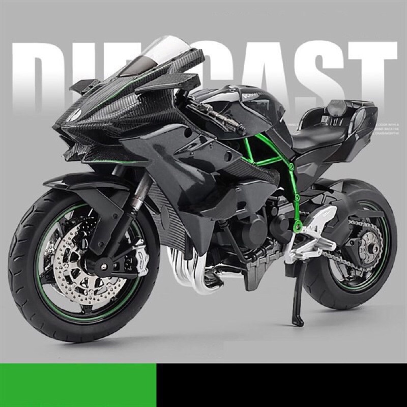MÔ HÌNH MOTO Kawasaki H2R 1:12 HUAYI MODEL FULL BOX