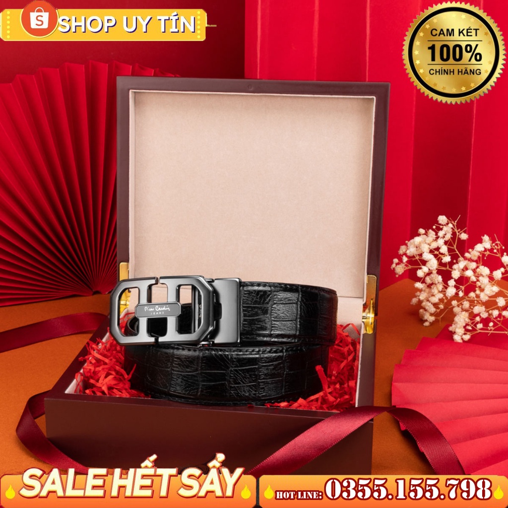 Thắt lưng Pierre Cardin dây da bò cao cấp 13