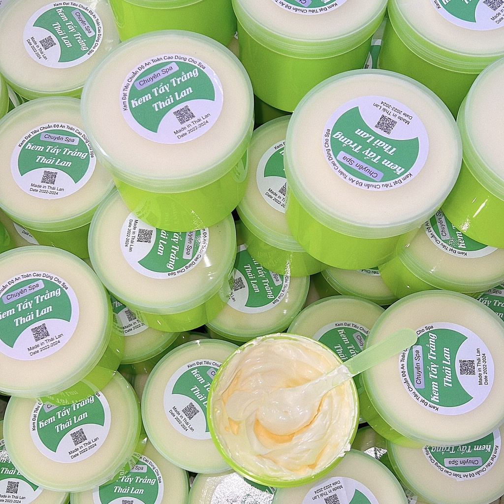 Kem tẩy trắng cốt thái lan Chính Hãng - Đạt tiêu chuẩn độ an toàn cao chuyên dùng cho spa hủ xanh