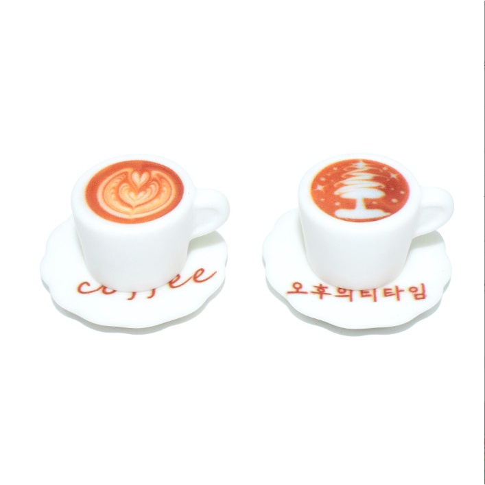 Mô hình cốc cappuccino mini trang trí nhà búp bê, nhà mô hình DIY