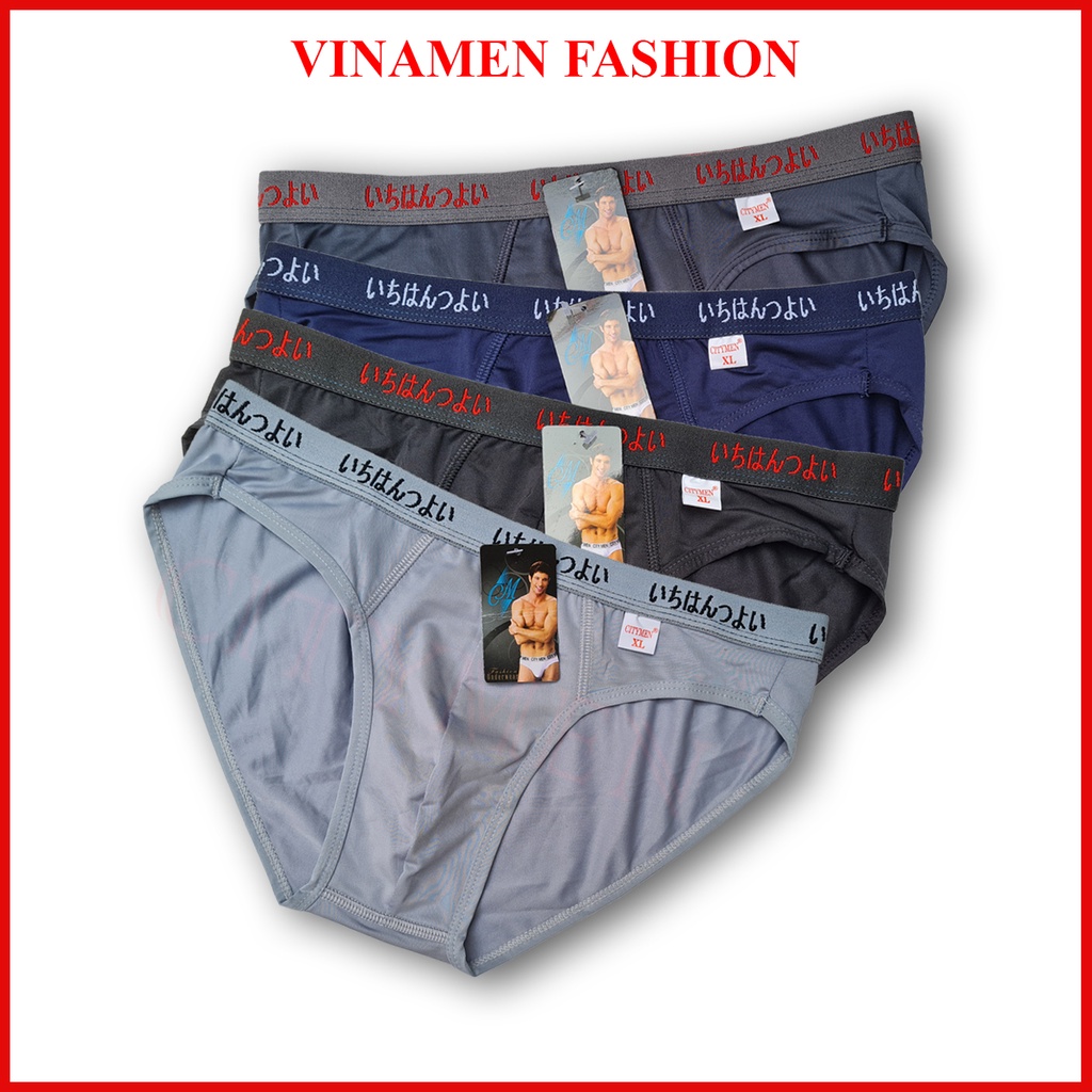 Quần lót nam tam giác cao cấp lưng Nhật Bản vải thun lạnh co dãn 4 chiều