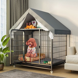  Chuồng chó riêng biệt trong nhà dành cho chó vừa và nhỏ có nhà vệ sinh 