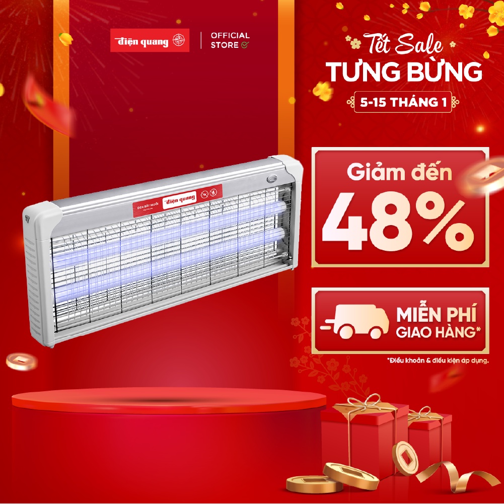 Đèn bắt muỗi Điện Quang ĐQ EML04L (635x65x247mm)