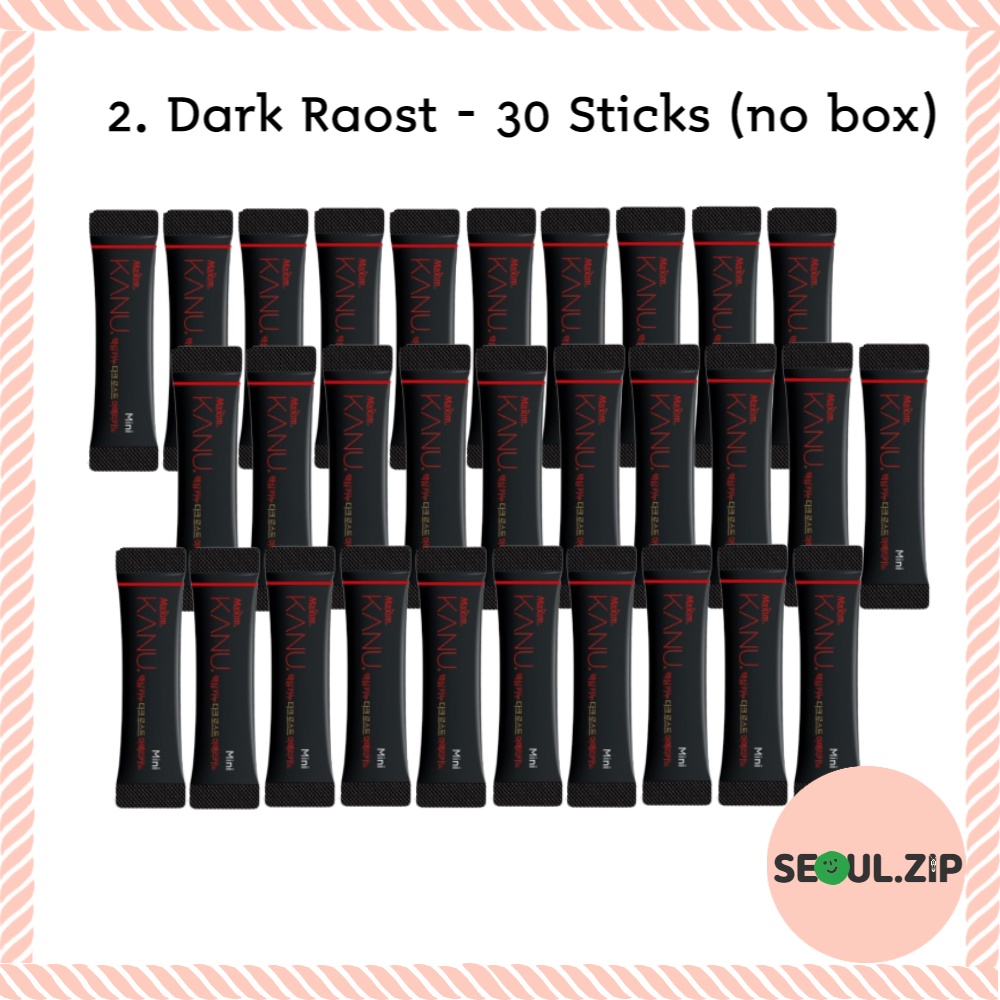 Set 10 / 30 Que Nướng Cà Phê Tức Thì Kanu Mini Hàn Quốc