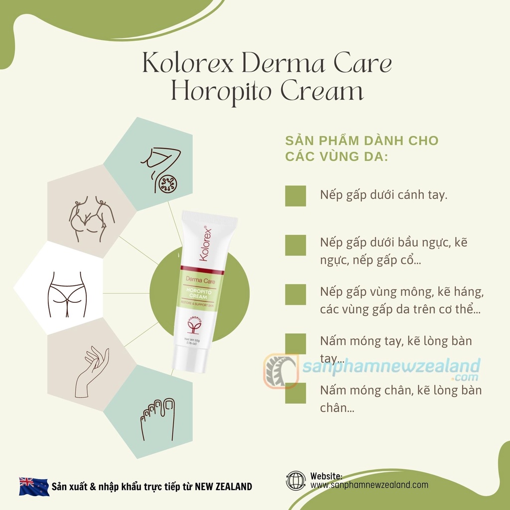 Kem Dưỡng Phục Hồi Những Vùng Da Nhạy Cảm Kolorex Derma Care Horopito Cream