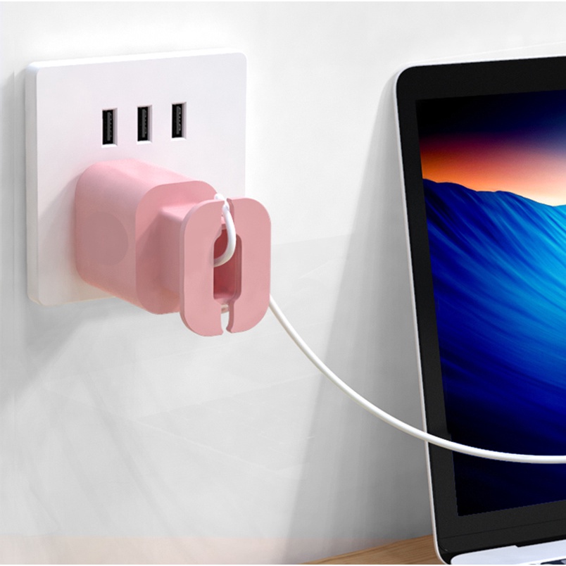 Vỏ Silicone Quấn Bảo Vệ Dây Cáp Sạc Chống Đứt Gãy 18 / 20W