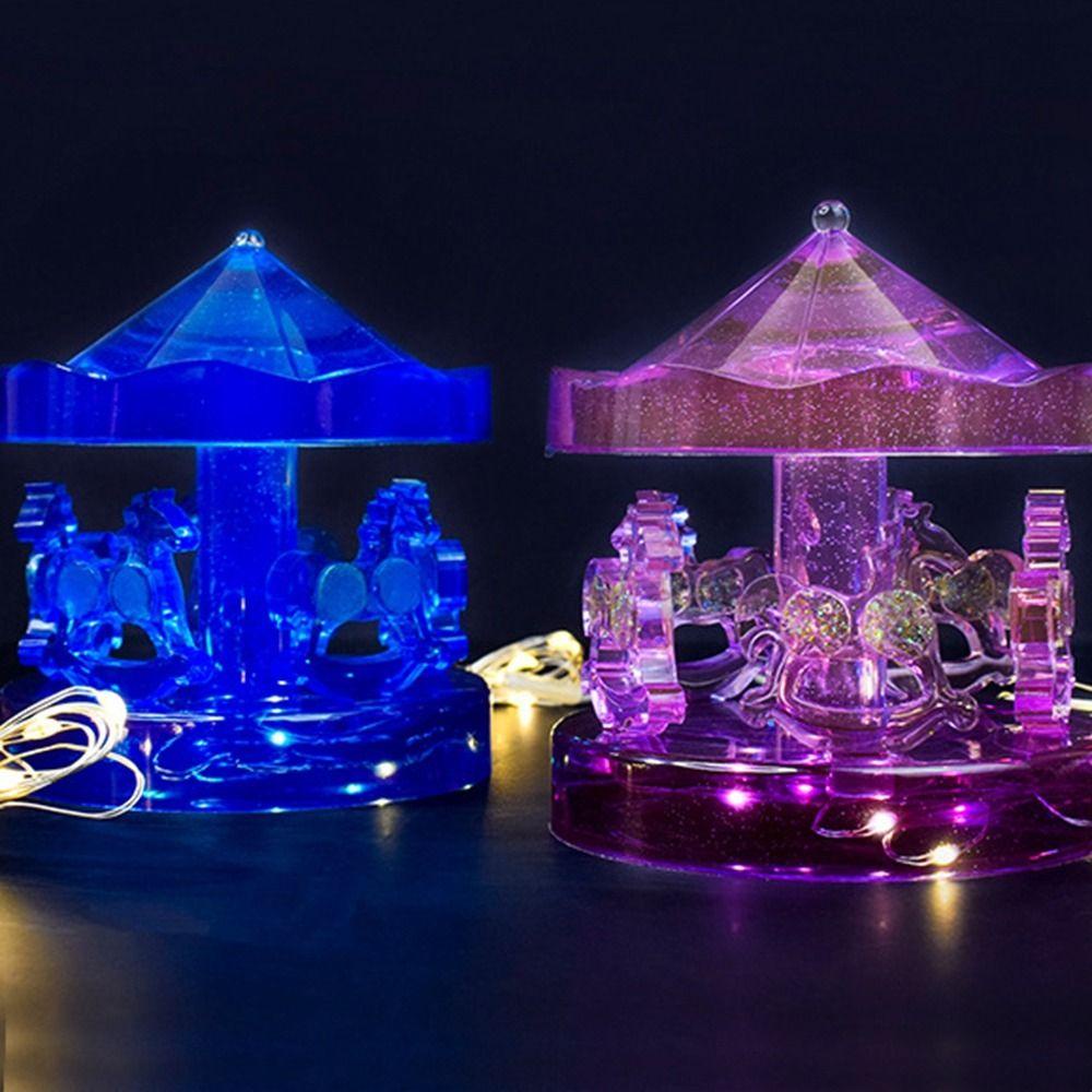 Khuôn Làm Vòng Quay Ngựa Gỗ 3D Không Mùi|Khuôn Silicone Làm Bánh Tiện Lợi