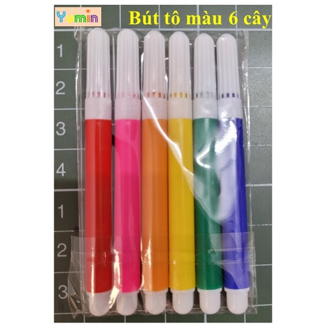 Bút tô màu nước 6 cây cho Bé