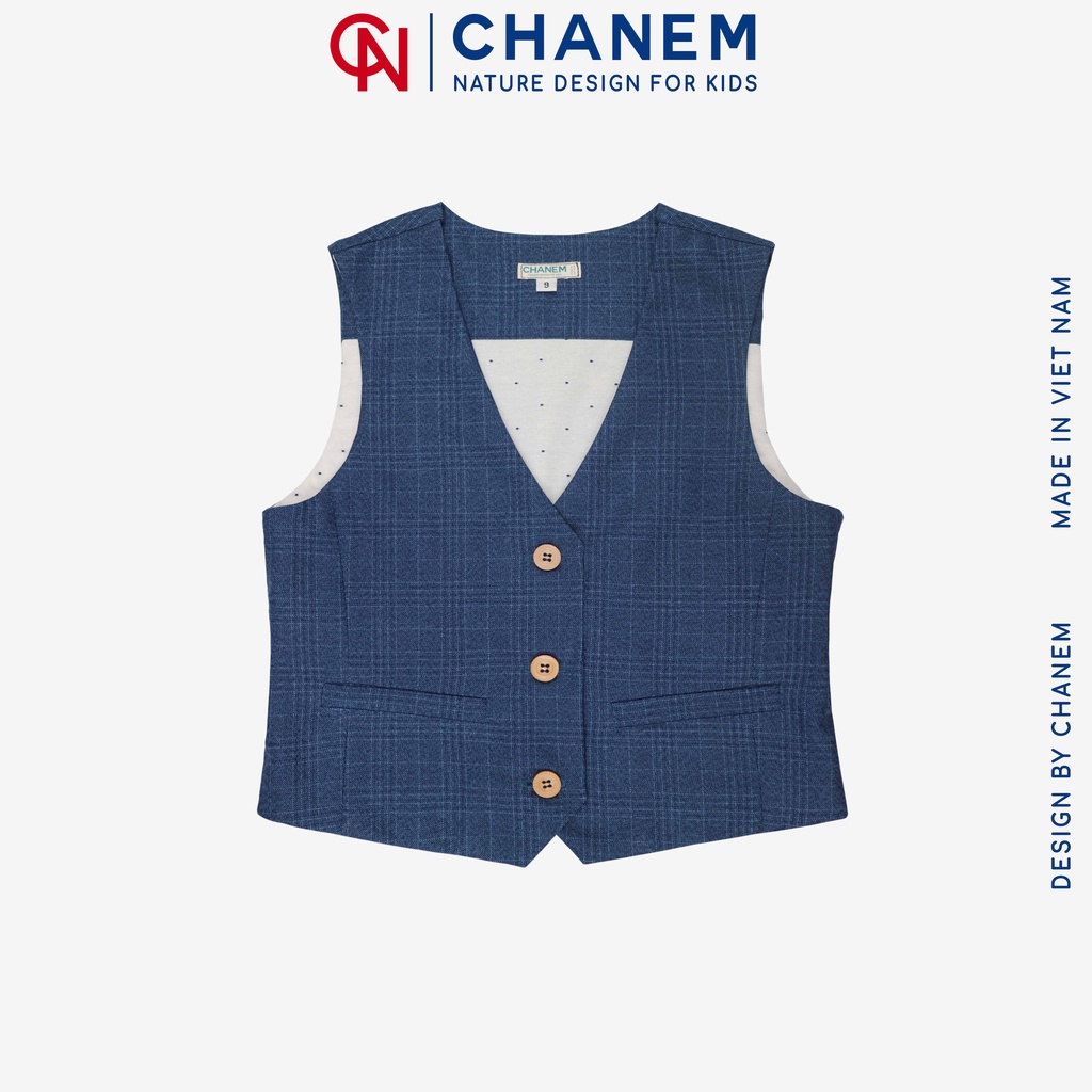 Áo vest ghile cho bé trai HAZY VEST CHANEM diện lễ tết sự kiện chất liệu