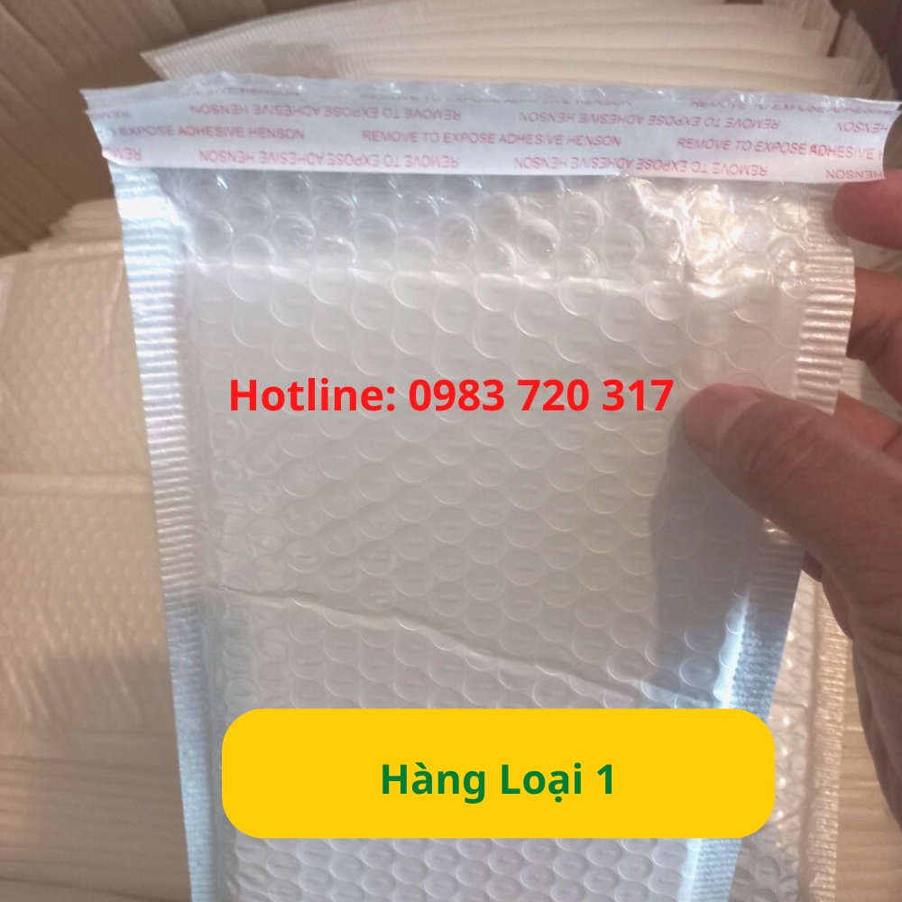 COMBO 50 Túi Đóng Gói Hàng Chống Sốc KT 14x20 cm, Túi Đóng Hàng Nilon Lót Bóng Khí An Toàn Tiện Lợi