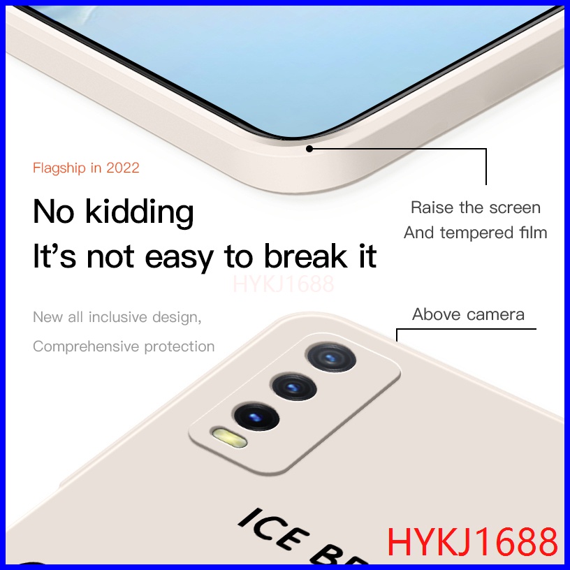 Ốp lưng Vivo Y12S ốp lưng Vivo Y20 ốp lưng Vivo Y20S Ốp Điện Thoại tpu Silicon Hình Gấu Và Mũ Cho Vivo Y12S Y20 Y20S V2026 V2029 HBX