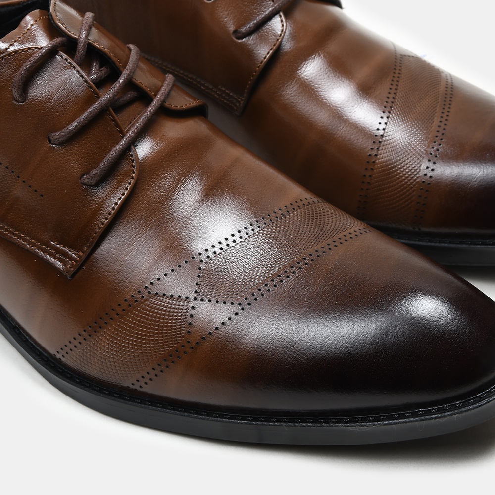 Giày tây nam công sở da bò thật đế cao su êm chân form chắc chắn BQ GT 209