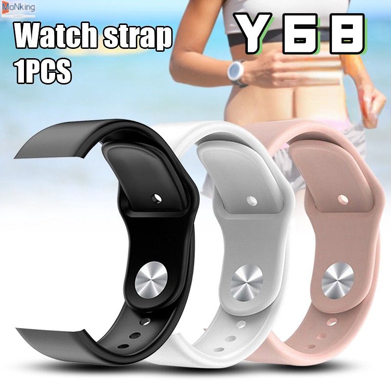Dây Đeo Cổ Tay Thay Thế Silicon Cho Vòng Đeo Tay Thông Minh D20 Y68 Dây Đeo Cổ Tay Chống Nước TPU Mềm ^ MK ^