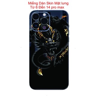 Miếng Dán skin mặt lưng dành cho iphone 6 đến 14 pro max, chống trầy xước, chống nước,...