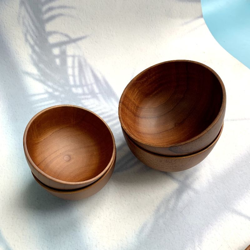 Bộ Bát Gỗ, Tô Gỗ, Đĩa, Đũa gỗ, Ăn Cơm và Đựng Canh, Salad Vitrapro