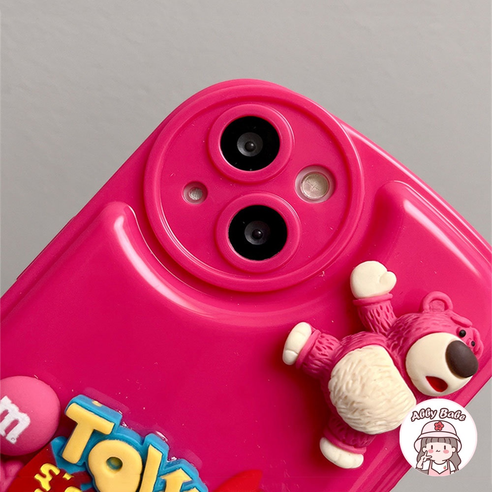 Ốp Điện Thoại Mềm Hình Gấu 3D Chống Mồ Hôi Cho IPhone 14 Pro Max 11 7Plus 13 12 11 Pro Max X XS Max XR