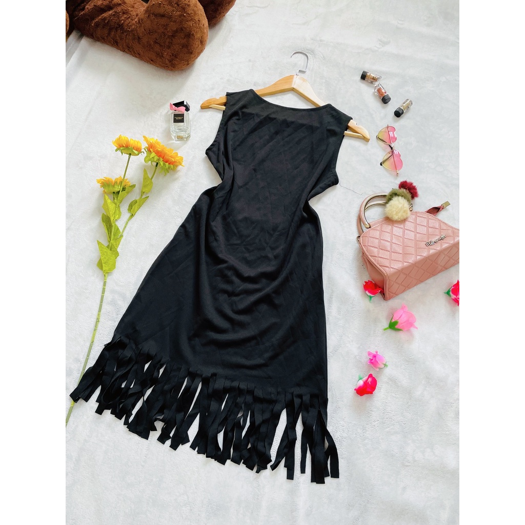 Đầm Suông Phối Tua Rua, 2hand