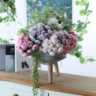BÓ 27 BÔNG HOA LỤA TRANG TRÍ
